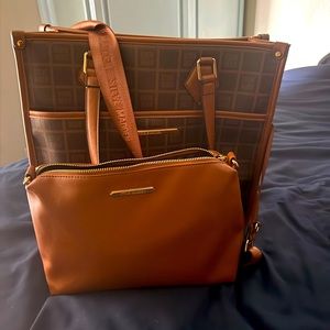 Steve Madden - Brown BSIDRA Tote Bag with extra removable pouch